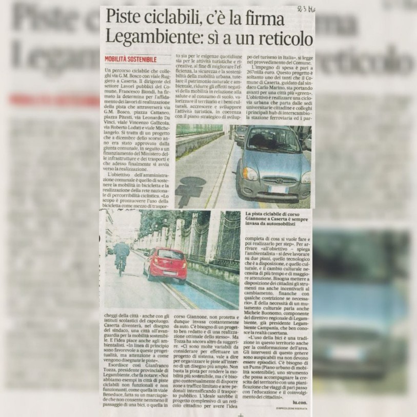 Piste ciclabili a Caserta